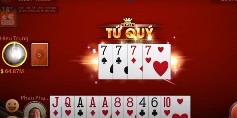 Ván chơi bài tiến lên miền bắc kết thúc